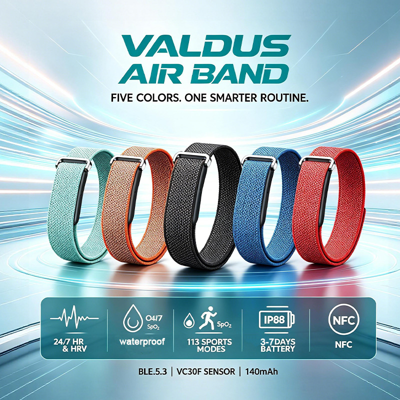 Smartwatch Watches For Girls - Bracelet intelligent VALDUS Air Band pour