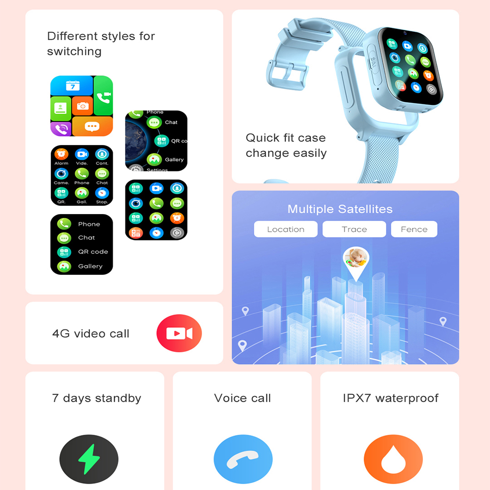 Montre intelligente enfants 4G - Smartwatch Watches For Kids avis et prix