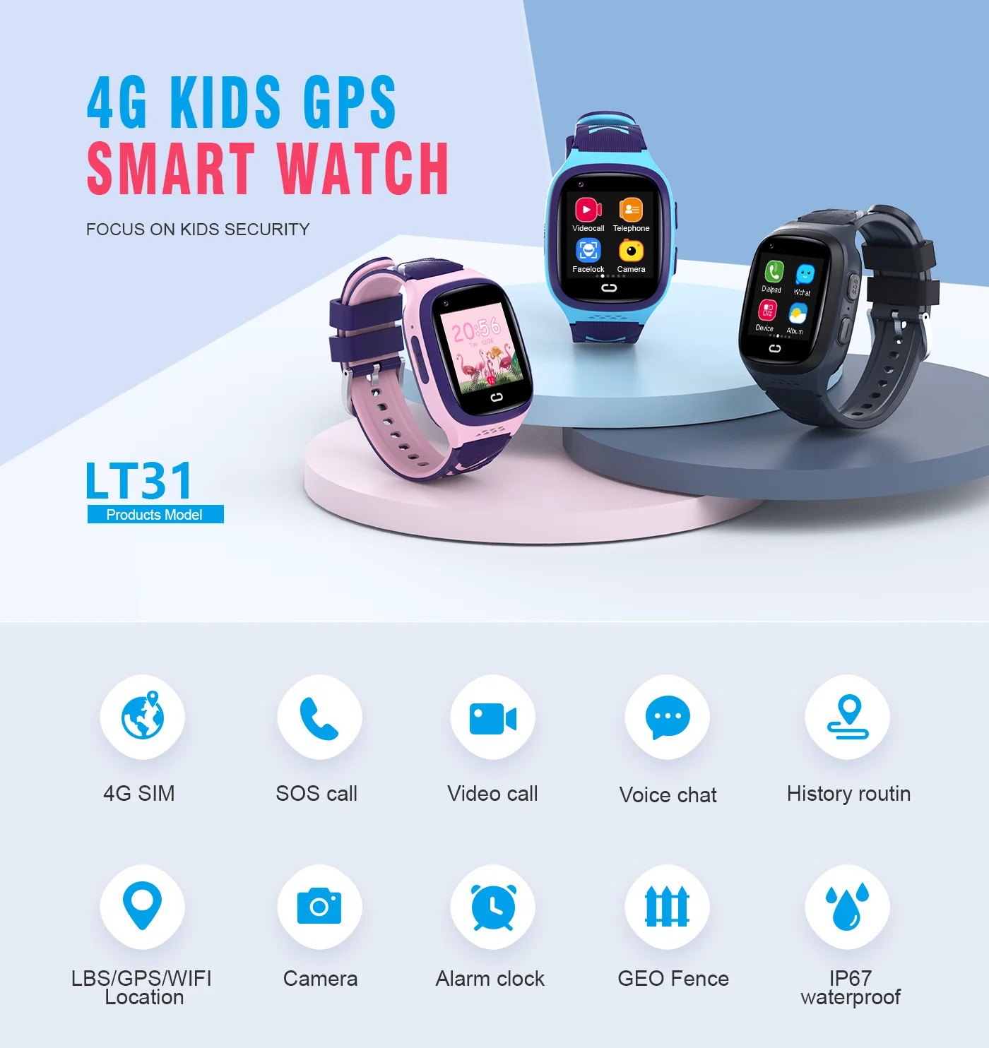 4G enfants Smartwatch SOS étan - Smartwatch Watches For Kids avis et prix